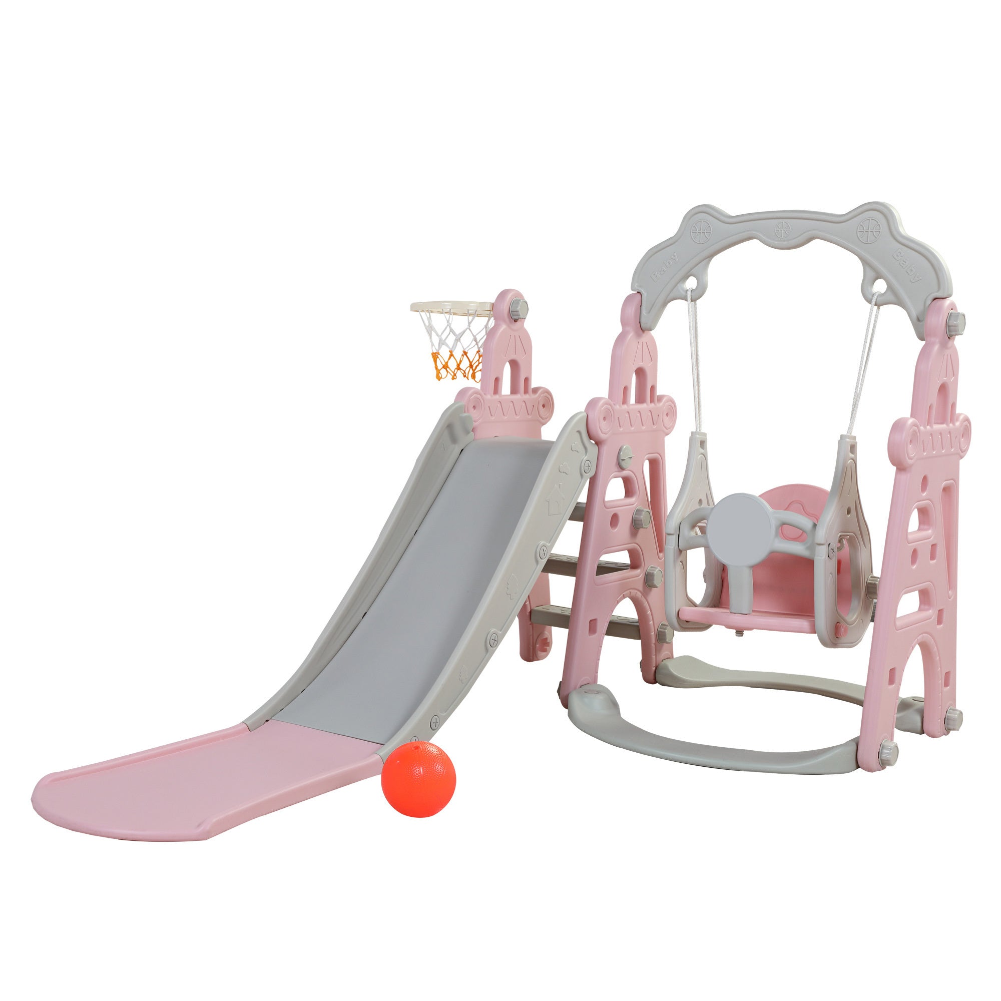 3-in-1 Children's Slide Swing Set
