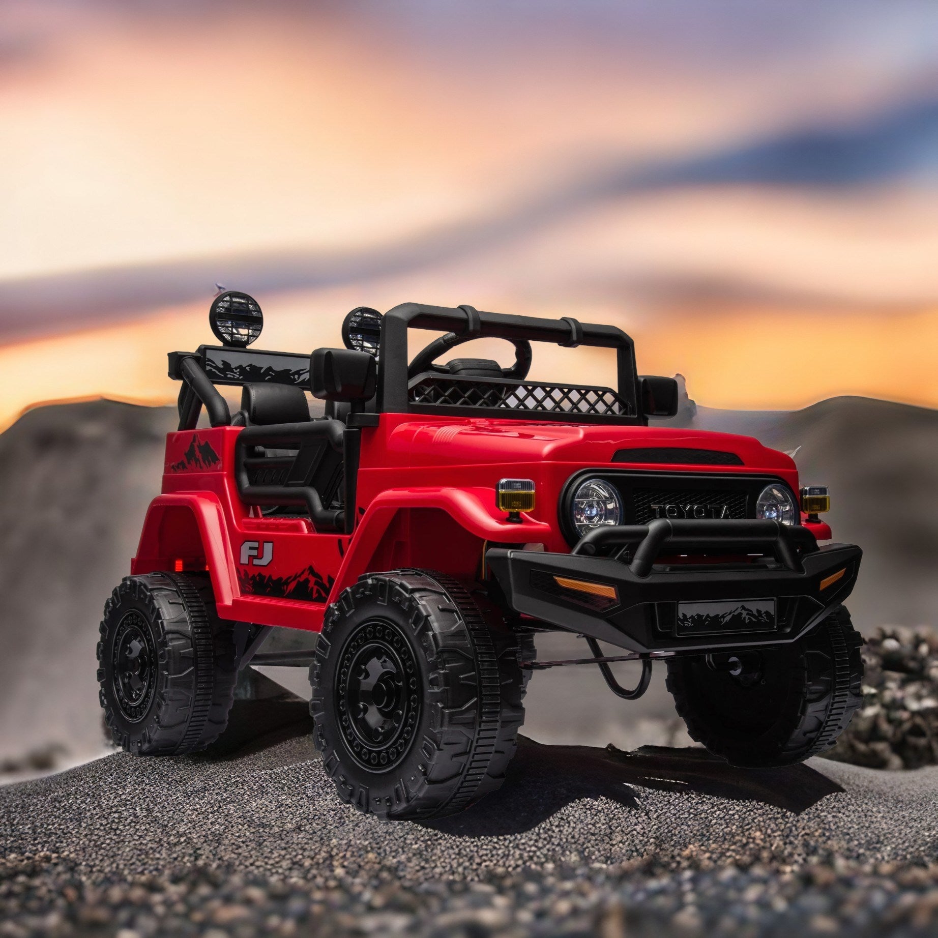 Toyota FJ Cruiser 12V Kids Ride-On Car with Remote Control