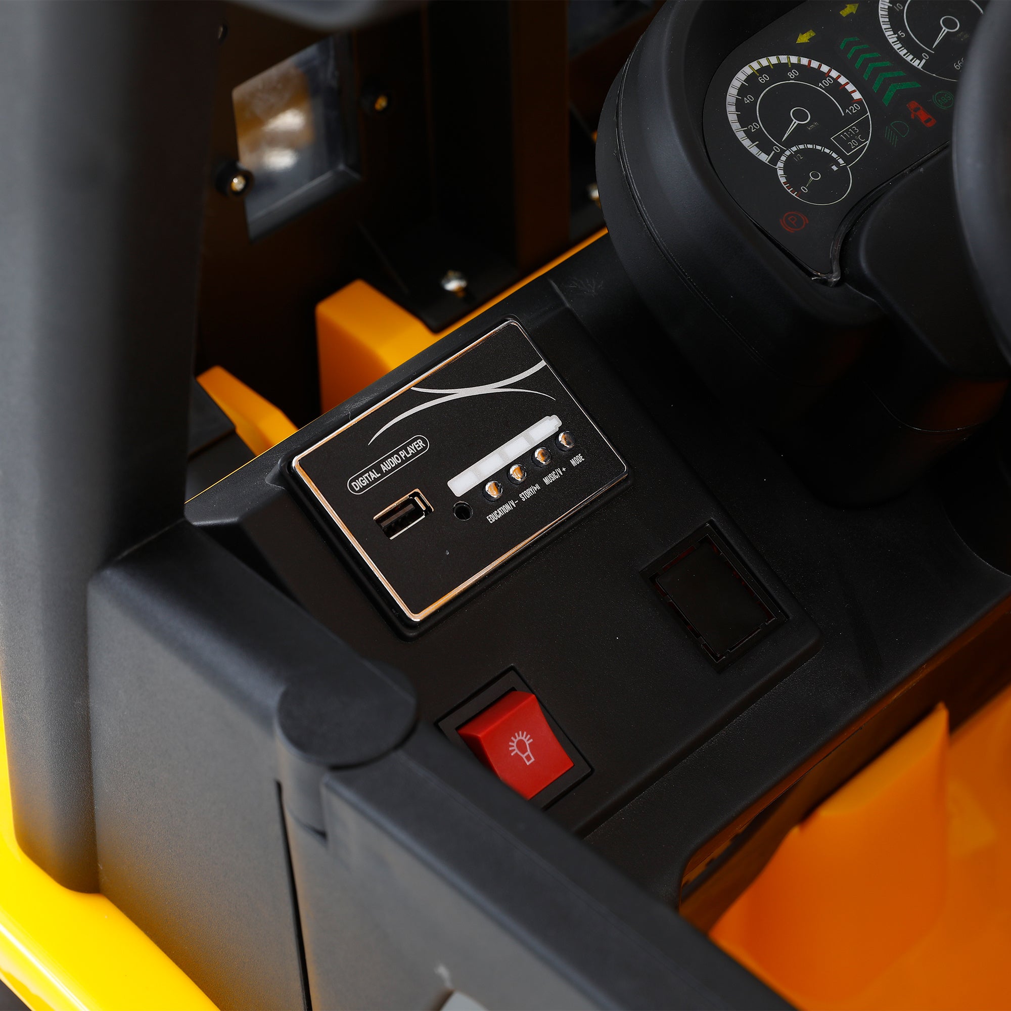 12V7A Electric Forklift Ride-On Car for Kids with Remote Control