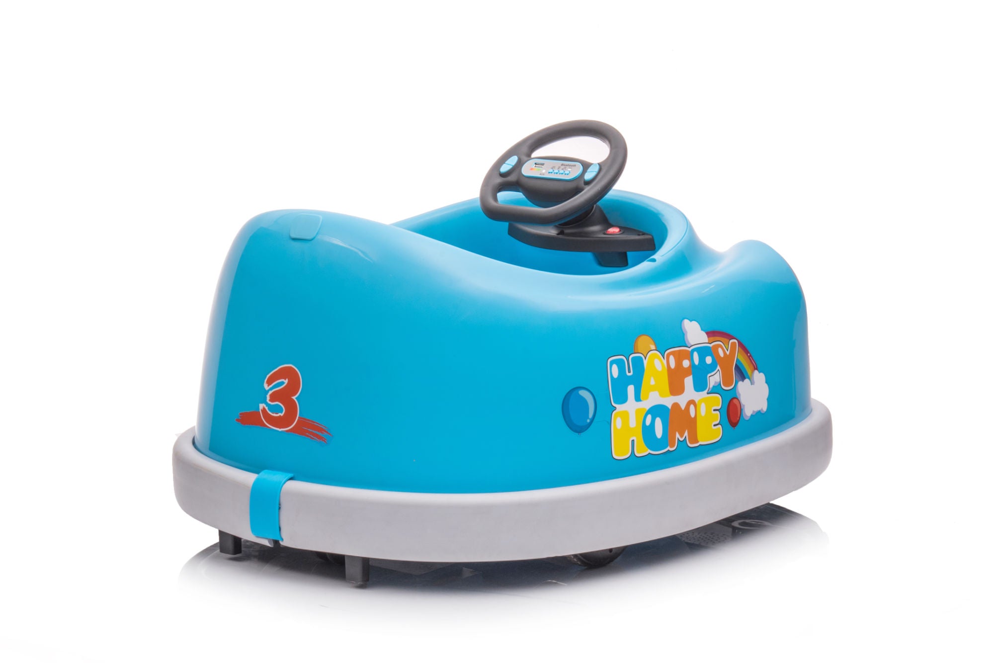 12V Bumper Car for Kids - Electric Car with Music, Rocking Horse Mode, and Anti-Collision Bumper