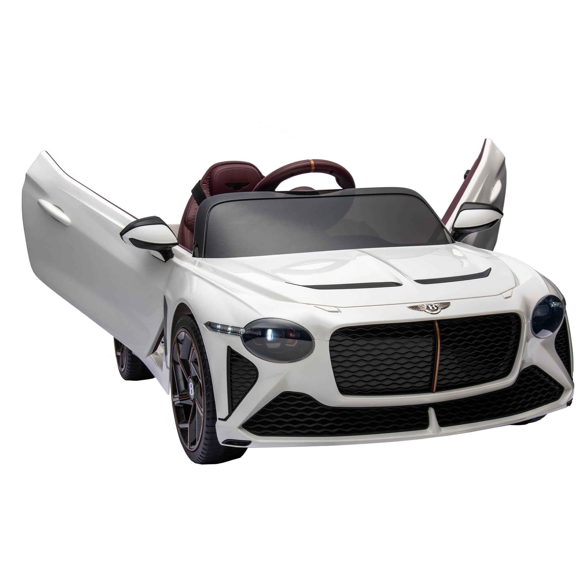 Bentley Mulsanne 12V Kids Ride-On Car with Remote Control (white)