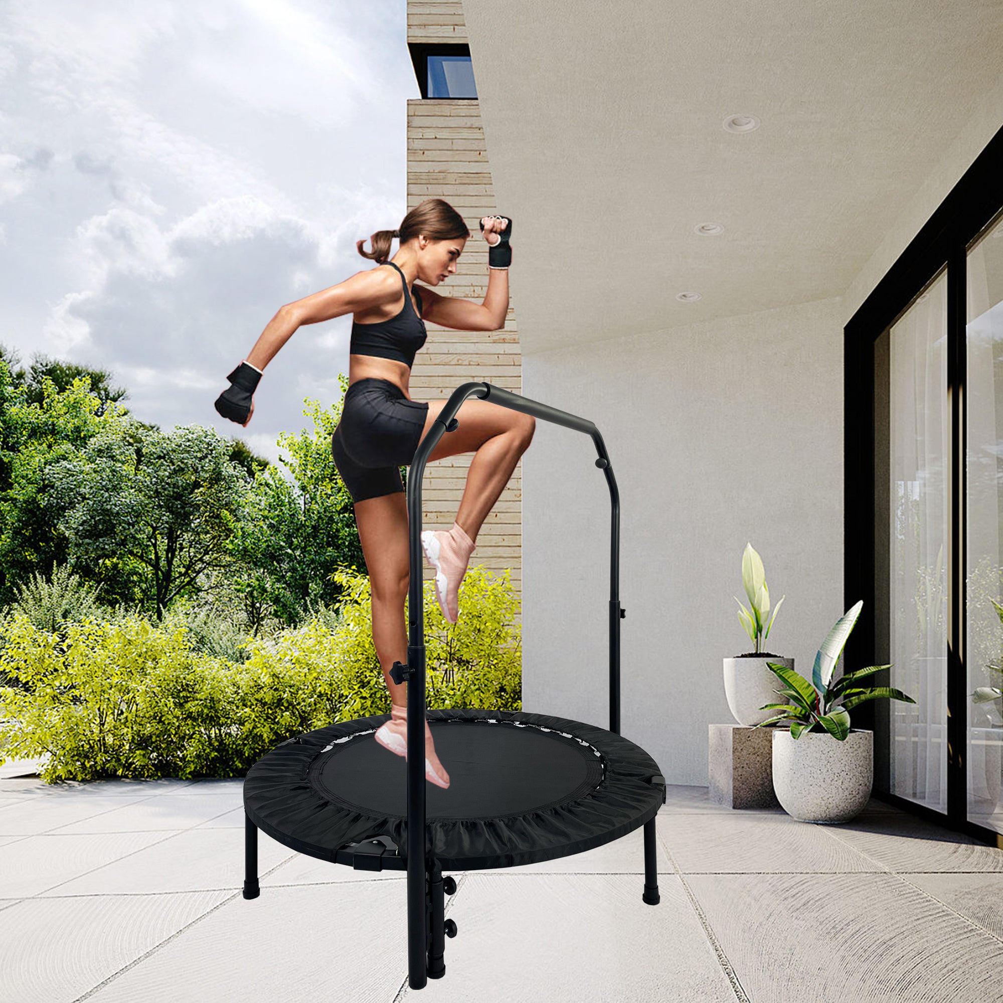 40-Inch Mini Exercise Trampoline (Black)