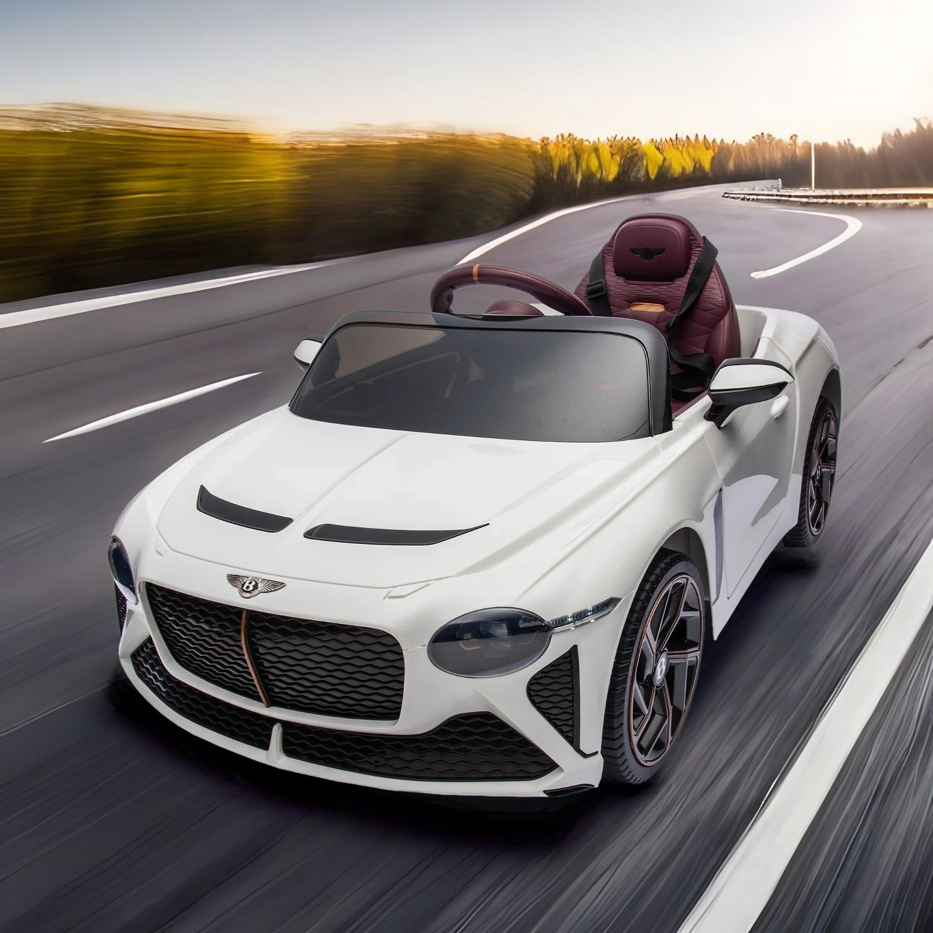 Bentley Mulsanne 12V Kids Ride-On Car with Remote Control (white)