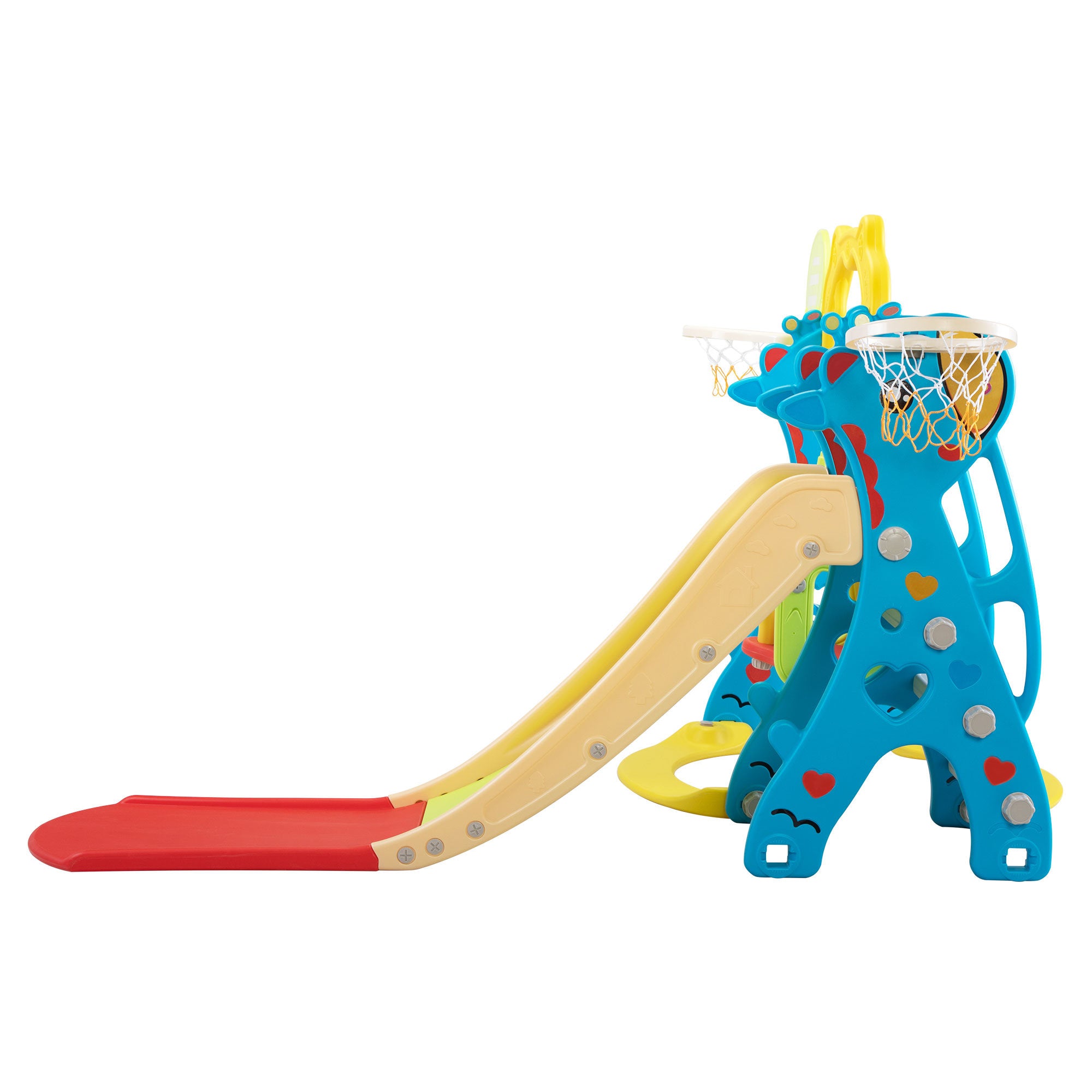 Extra-Long Slide and Swing Playset