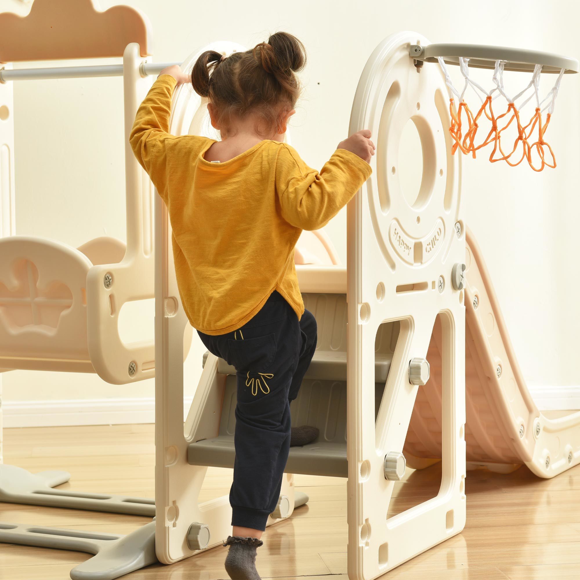 Kids' Beige Bus Play Structure