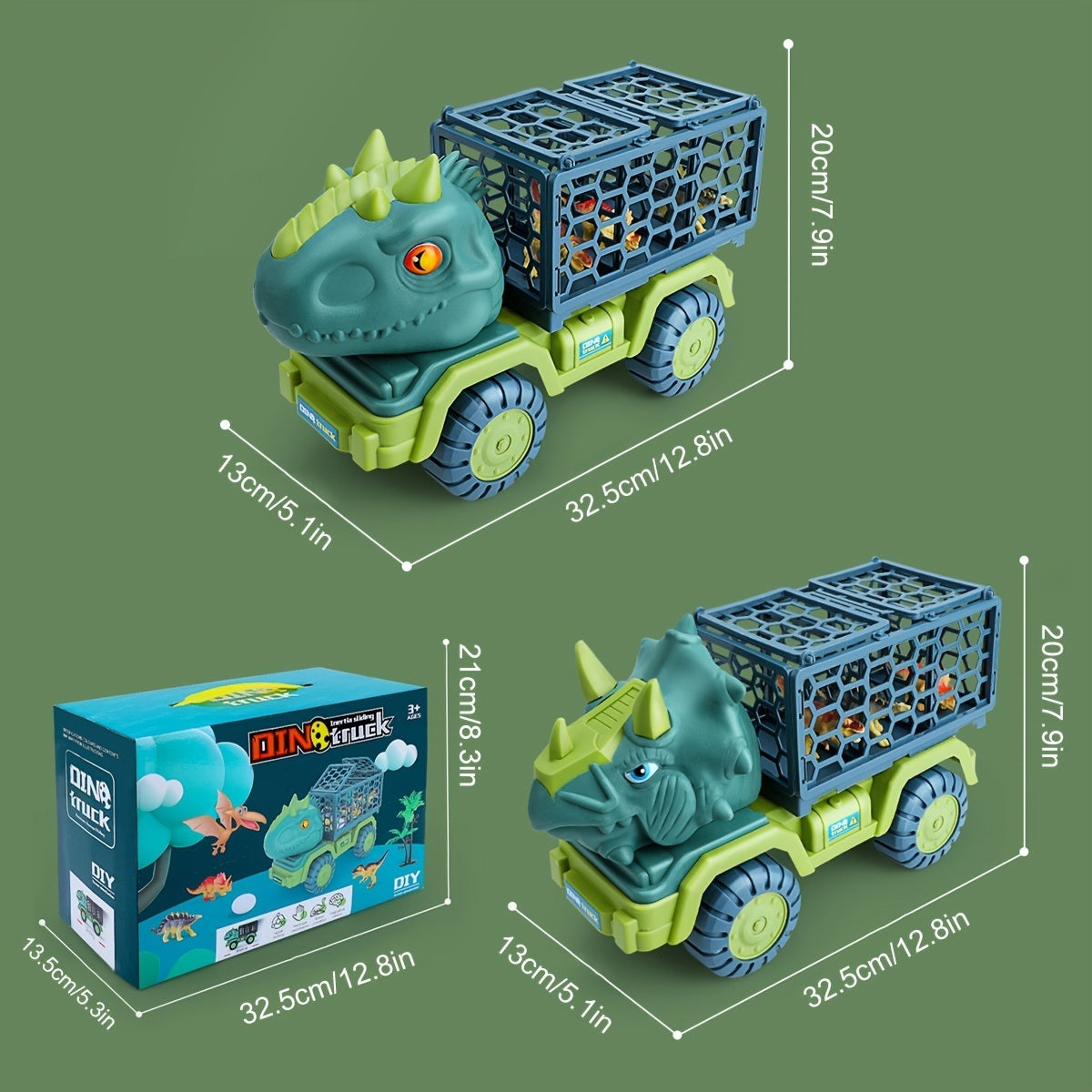 Large Dinosaur Transport Toy Car