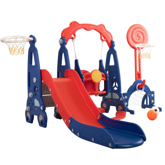 5-in-1 Slide and Swing Playset