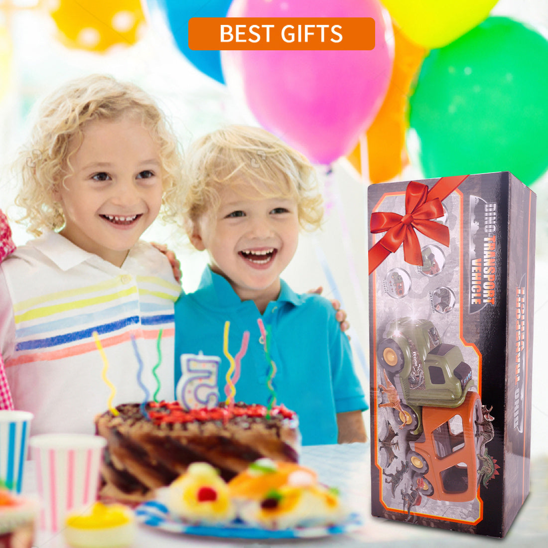 Dinosaur Car Transport Truck