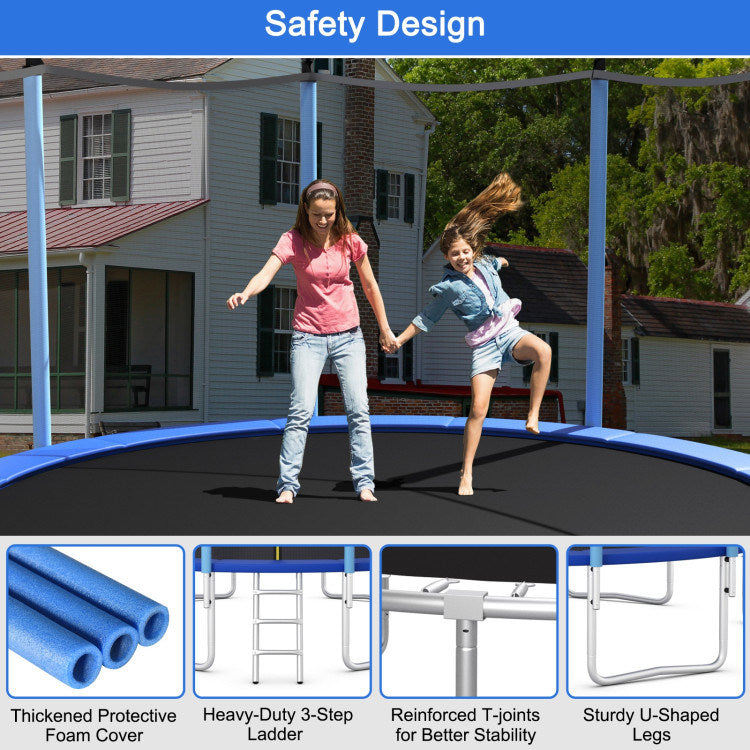 Outdoor Trampoline with Safety Net
