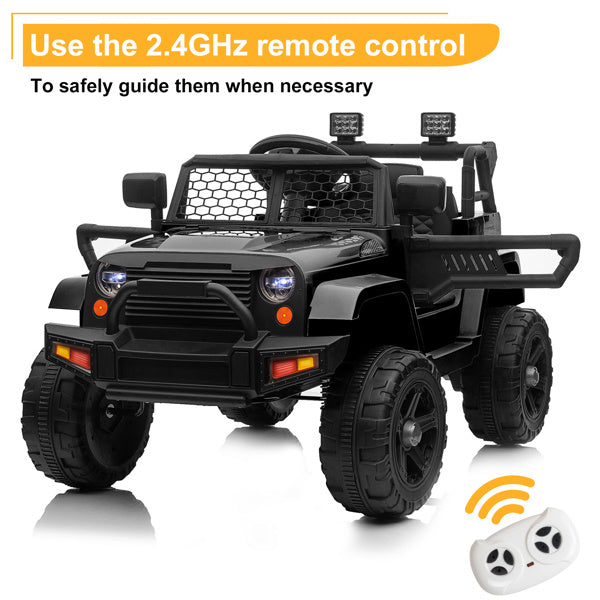 Dual Drive 12V 4.5A.h with 2.4G Remote Control Jeep Black