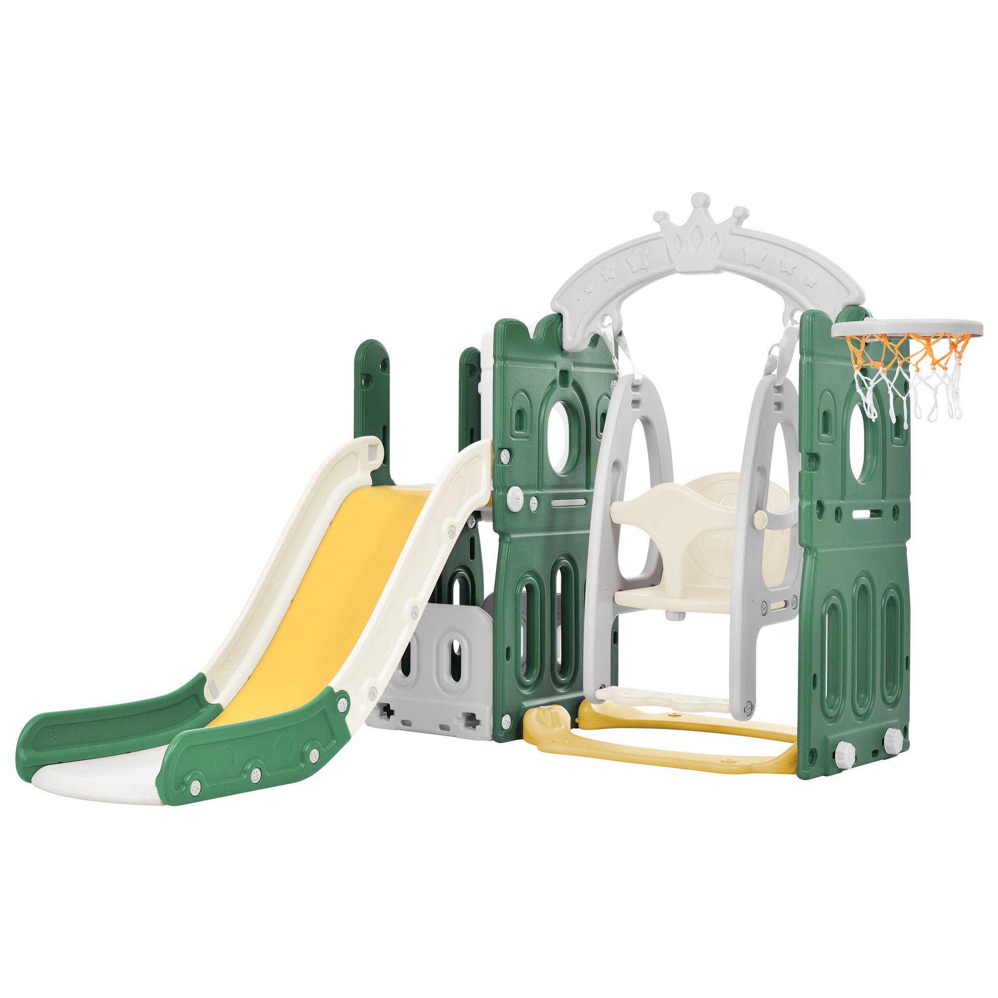 5-in-1 Toddler Playset with Hoop (Green)