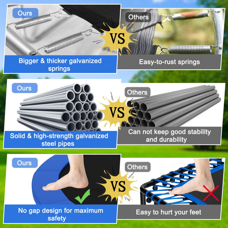 Outdoor Trampoline with Safety Net