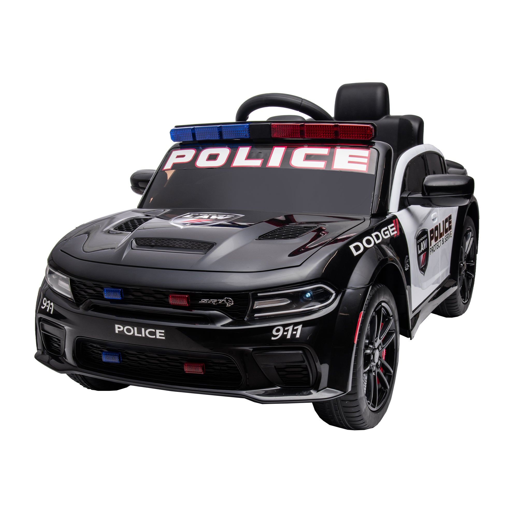 Dodge Charger 12V Kids Ride-On Police Car with Remote Control