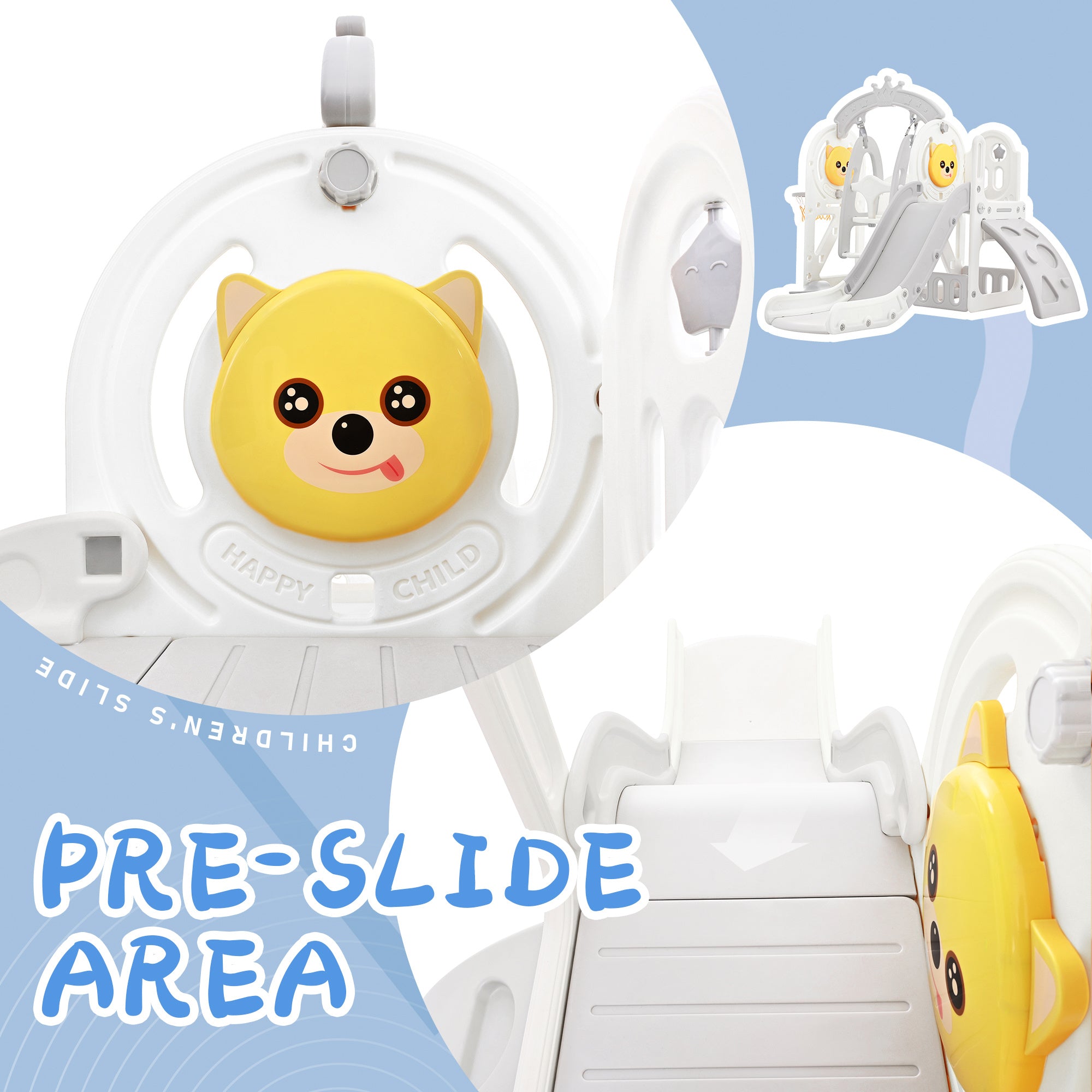 5-in-1 Toddler Playground with Slide