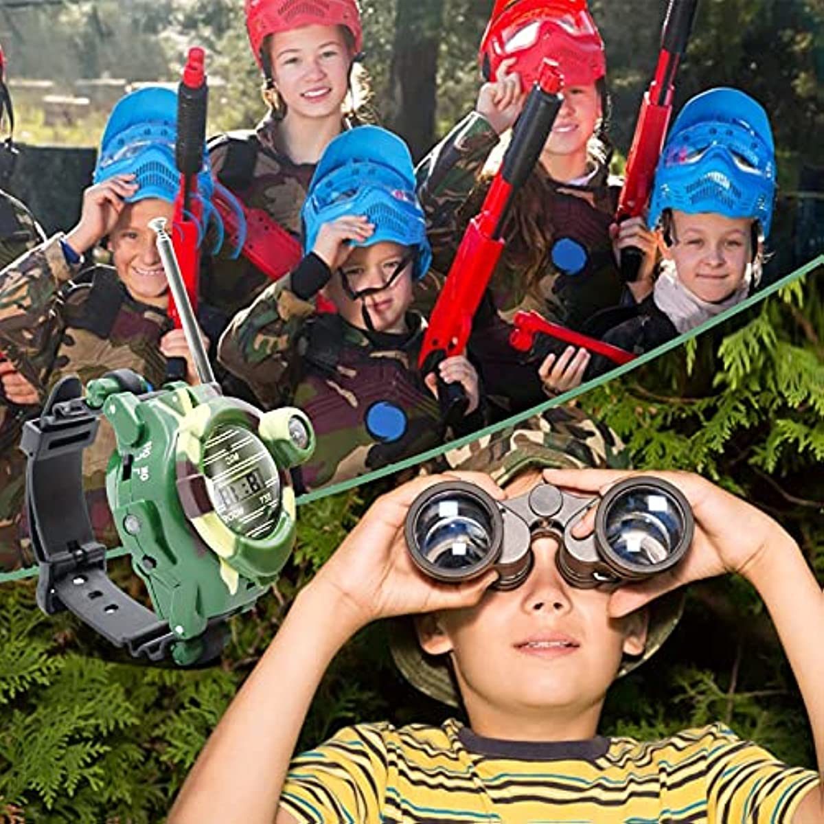 7-in-1 Spy Watch Walkie Talkies